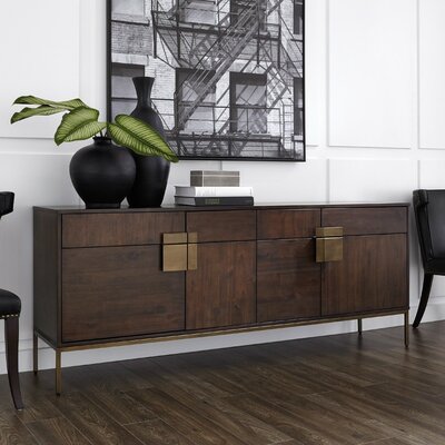 sideboard wood brown loyd credenza dark sideboards buffets wayfair decor furniture